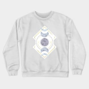 Marble Moon Phases Crewneck Sweatshirt